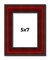 5x7 Weathered Red Picture Frame - UV Acrylic, Foam Board Backing, Hanging Hardware